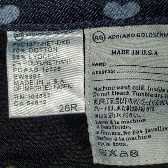 AG Adriano Goldschmied The Stevie Ankle Jeans Size 26 - Picture 14 of 16